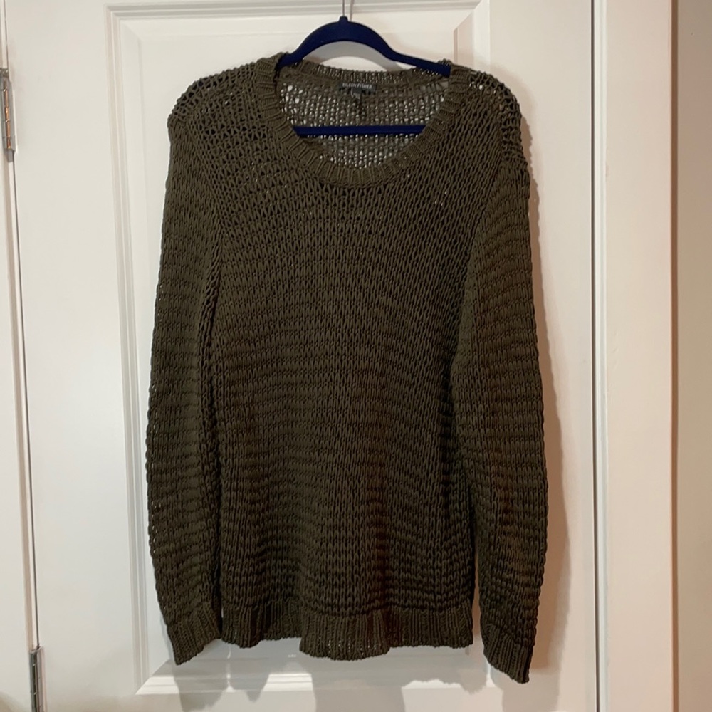 NWOT olive green Eileen Fisher sweater